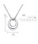 ペアネックレス  ネックレス ペア 記念日 誕生日プレゼント カップル シルバー925 サークル デザイン レディース メンズ