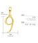 ネックレス ペンダントトップ k18 ゴールド ナンバー チャーム 18金 お守りジュエリー 重ね付け 華奢 数字 9