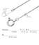 ネックレス チェーン ベネチアン チェーンのみ 幅 約 0.5mm PT850 プラチナ 長さ 45cm 重量 約 1.2g