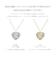 ハート ダイヤモンド ネックレス 0.27ct PT900 プラチナ  K18 18金 ゴールド