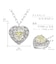 ハート ダイヤモンド ネックレス 0.27ct PT900 プラチナ  K18 18金 ゴールド