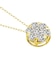 フラワー ダイヤモンド ネックレス 0.5ct PT900 プラチナ K18 18金