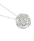 フラワー ダイヤモンド ネックレス 0.5ct PT900 プラチナ K18 18金