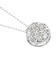 フラワー ダイヤモンド ネックレス 0.5ct PT900 プラチナ K18 18金