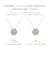 フラワー ダイヤモンド ネックレス 0.5ct PT900 プラチナ K18 18金