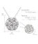 フラワー ダイヤモンド ネックレス 0.5ct PT900 プラチナ K18 18金