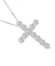 クロス ダイヤモンド ネックレス 1.0ct PT900 プラチナ  K18 18金 ゴールド
