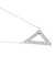トライアングル ダイヤモンド ネックレス 0.3ct PT900 プラチナ/K18 ゴールド