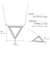 トライアングル ダイヤモンド ネックレス 0.3ct PT900 プラチナ/K18 ゴールド