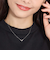 ライン ダイヤモンド ネックレス レディース 0.2ct PT900 プラチナ/K18 ゴールド