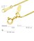 ゴールド チェーン ネックレス 18金 K18 ベネチアン 幅0.85mm 約3.07g 最長45cm 長さ調整可能