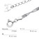 プラチナ チェーン ネックレス Pt850 フィーレ 幅2.2mm 最長45cm 長さ調整可能