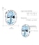 ピアス レディース アクアマリン 計0.5ct PT900 K18 18金 ゴールド