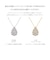 ネックレス レディース ダイヤモンド 0.2ct パヴェ ドロップ 雫 PT900 K18 18金 ゴールド