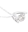 ネックレス レディース ダンシングストーン ダイヤモンド 0.1ct PT900 K18 18金 ゴールド