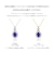 ネックレス レディース サファイア 0.2ct ダイヤモンド 0.17ct PT900 プラチナ K18 18金 ゴールド