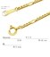 ネックレス チェーン フィガロ K18 ゴールド 線径0.6φ 幅2mm 長さ 45cm