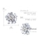 ダイヤモンドピアス 計 0.2ct フラワー Pt900 プラチナ K18 18金 ゴールド