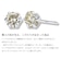 ピアス レディース 天然ダイヤモンド シャンパンカラー Pt900 プラチナ 計0.1ct 6本爪 スタッド
