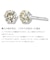 ピアス レディース 天然ダイヤモンド シャンパンカラー Pt900 プラチナ 計0.2ct 6本爪 スタッド
