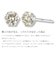 ピアス レディース 天然ダイヤモンド シャンパンカラー Pt900 プラチナ 計0.2ct 6本爪 スタッド