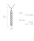 ダイヤモンドネックレス Pt900 プラチナライン ダイヤ 0.3ct