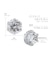 ピアス ダイヤモンド Hカラー I1クラス 1粒 計 2ct PT900 K18 鑑定書付