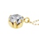 ネックレス ソリティア ダイヤモンド 0.5ct 1粒 pt900 プラチナ K18 18金 イエローゴールド