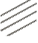 【選べる長さ40cm～60cm】シルバーチェーン あずき アズキ 燻し 幅2.8mm 長さ 40/45/50/55/60cm メンズ レディース sclx80 プレゼント シアーズ