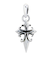 ペンダントトップ ネックレス トップ クロス ブラックキュービックジルコニア メンズ レディース シルバー925 アクセサリー