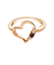 リング 指輪 レディース シルバー925 ピンクゴールド オープンハート ダイヤモンド 誕生石 1月 ガーネット