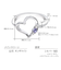 リング 指輪 レディース シルバー925 オープンハート ダイヤモンド 誕生石 12月 タンザナイト