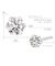 ダイヤモンド 0.1ct プラチナ ピアス テディベア 付き