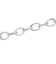 アズキチェーン 細目 シルバー925 ネックレス チェーン 線径0.25mm 幅1.2mm 50cm