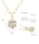 ネックレス 一粒 ダイヤモンドネックレス 0.1ct  シャンパンカラー K10