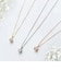 一粒 ダイヤモンド 0.1ct ネックレス レディース K18