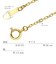 K18(18金) ゴールドチェーン ネックレス あずき 軽量 約1.2mm 約 1.1g 50cm