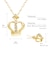 ネックレス クラウン 王冠 レディース ダイヤモンド 0.02ct K10PG/K10WG/K10YG