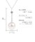 ネックレス レディース パール アコヤ真珠 7.0～8.0mm 天然ダイヤモンド 0.04ct プラチナ PT900  K18 18金 Y字デザイン