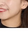 ピアス レディース K10 天然石 天然石 フックピアス 一粒 4本爪 10金 ゴールド