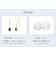 [シアーズ] ピアス レディース K10 天然石 フックピアス ドロップ しずく 10金
