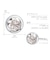 ダイヤモンドピアス 0.2ct フクリン プラチナ PT900 K18 ゴールド
