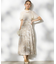 【formforma別注】ラッフルスリーブ ジャガードドレスワンピース