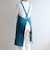 ウォッシュドコットンクロスエプロンBLブルー
