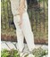 ベルト付きチノストレートパンツ