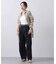 ベルト付きチノストレートパンツ