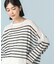 シアーオーバークルーネックニット