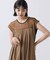 シアー配色カットマキシ