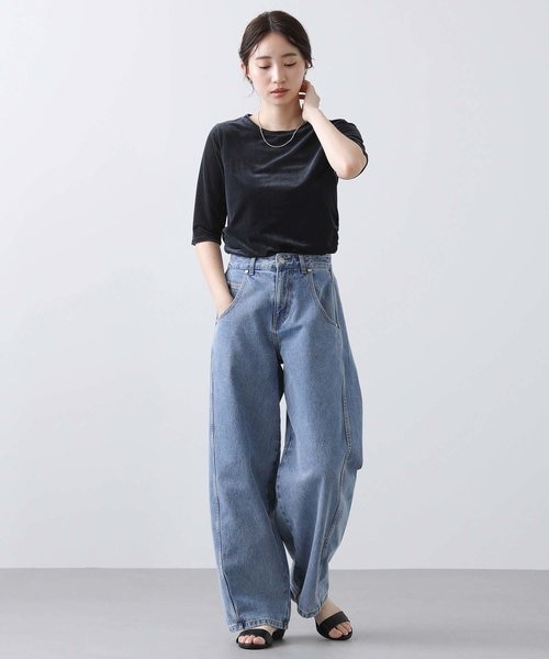 カーヴィーワイドデニム｜グレディブリリアンの通販｜&mall（アンド