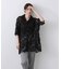 チュールフラワーシャツ